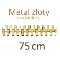 METR  75cm zamek metal złoty rozdzielczy   WYBÓR KOLORÓW